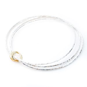 Vegan Silver and Gold Bangles | Lisa Rothwell-Young