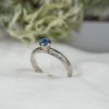 Alternative Lichen Textured Sapphire or Diamond Engagement Ring