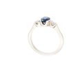Platinum sapphire and diamond grace engagement ring