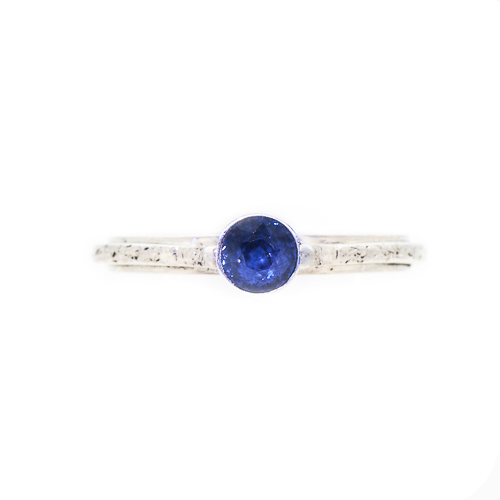 Eco Friendly Engagement Ring - Ocean Inspired Sapphire Front | Lisa Rothwell-Young