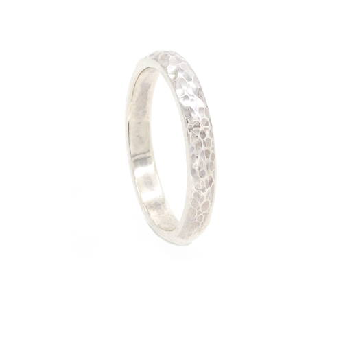 Ocean Inspired Mens Wedding Ring - Ripple Textured Gold Platinum | Lisa Rothwell-Young
