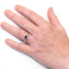 Vegan Shaped Wedding Ring - Hand View | Lisa Rothwell-Young