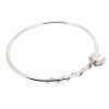 Sustainable Recycled Silver Flora Flower Bangle