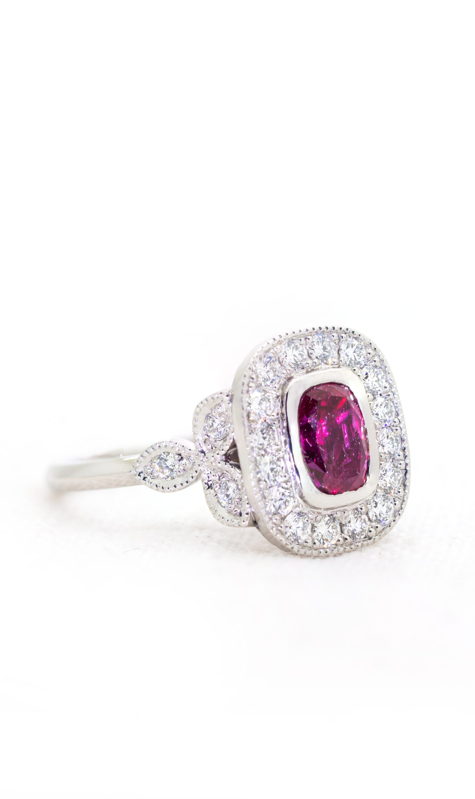 Ruby Diamond Platinum Story Ring | Lisa Rothwell-Young