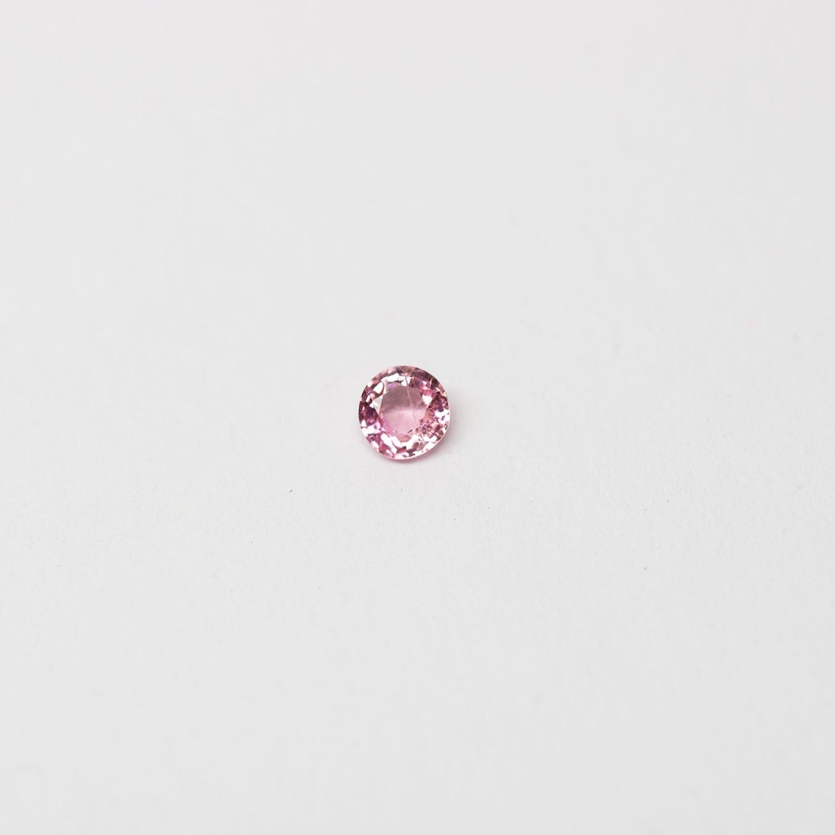 Pink 0_4ct round tourmaline Malawi | Lisa Rothwell-Young