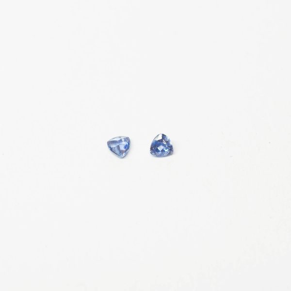 Two Trillion Cut Blue Sapphires Sri Lanka | Lisa Rothwell-Young