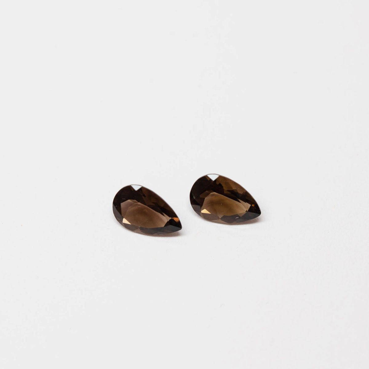 Two 12x18mm Pear Cut Smokey Quartz Arkansas | Lisa Rothwell-Young