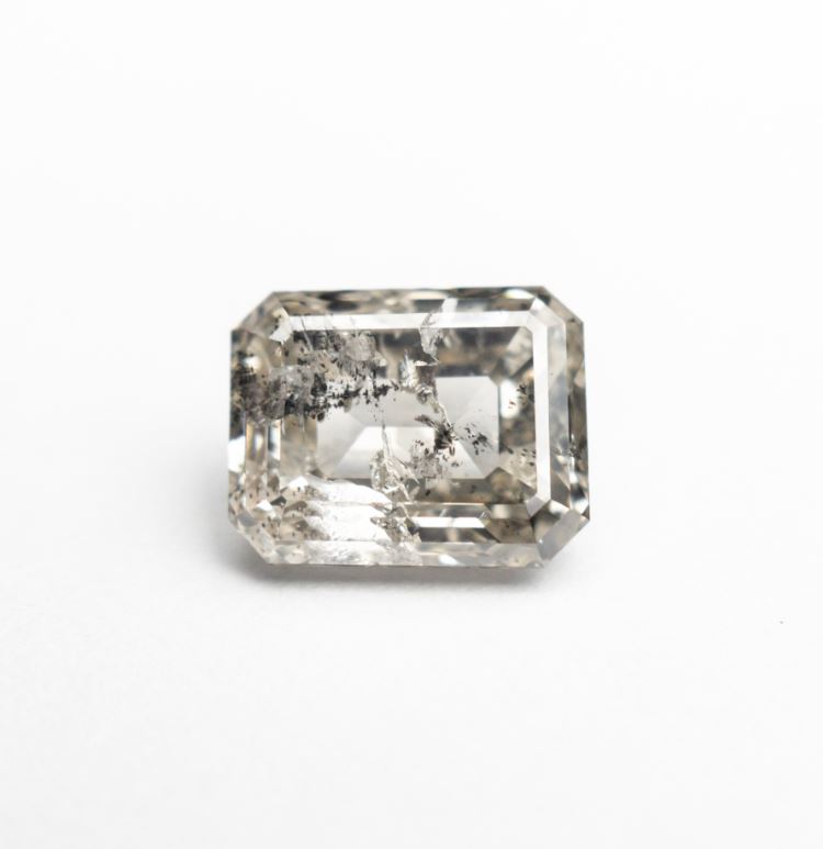 Salt and Pepper Diamond Emerald Cut|Lisa Rothwell-Young