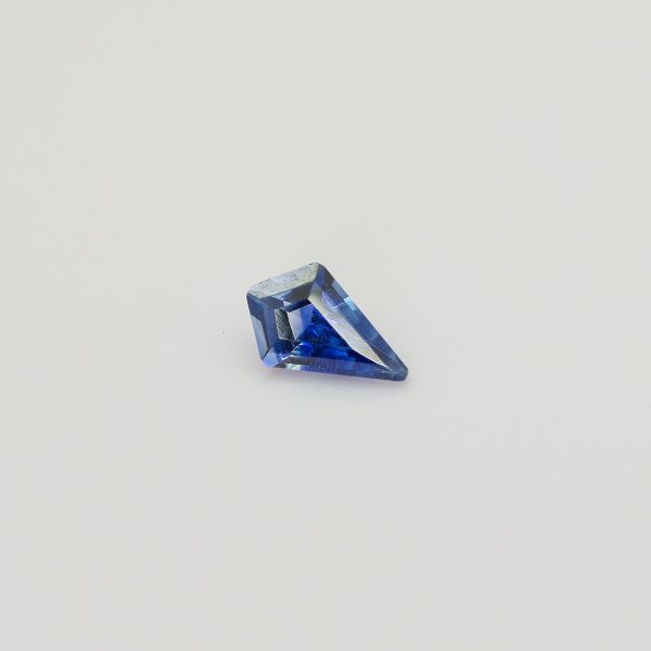 Ethically Sourced 0.53ct Kite Cut Blue White Sapphire | Lisa Rothwell-Young