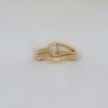 Unusual Sea Inspired 18ct Yellow Gold and Diamond Engagement and Wedding Rings | Lisa Rothwell-Young