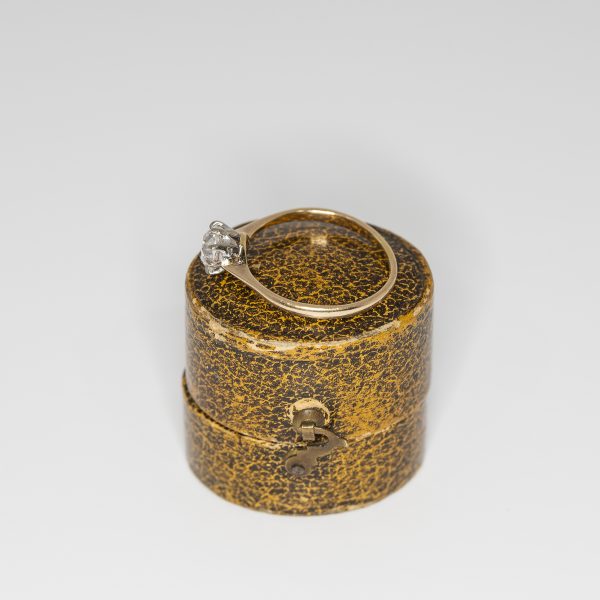 Eight claw old mine cut diamond solitaire - Side | Lisa Rothwell-Young