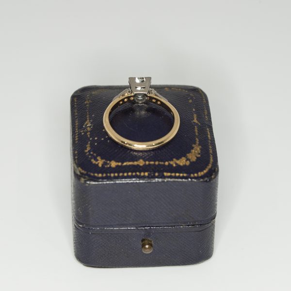 Mid twentieth century old european cut diamond ring - Rear | Lisa Rothwell-Young