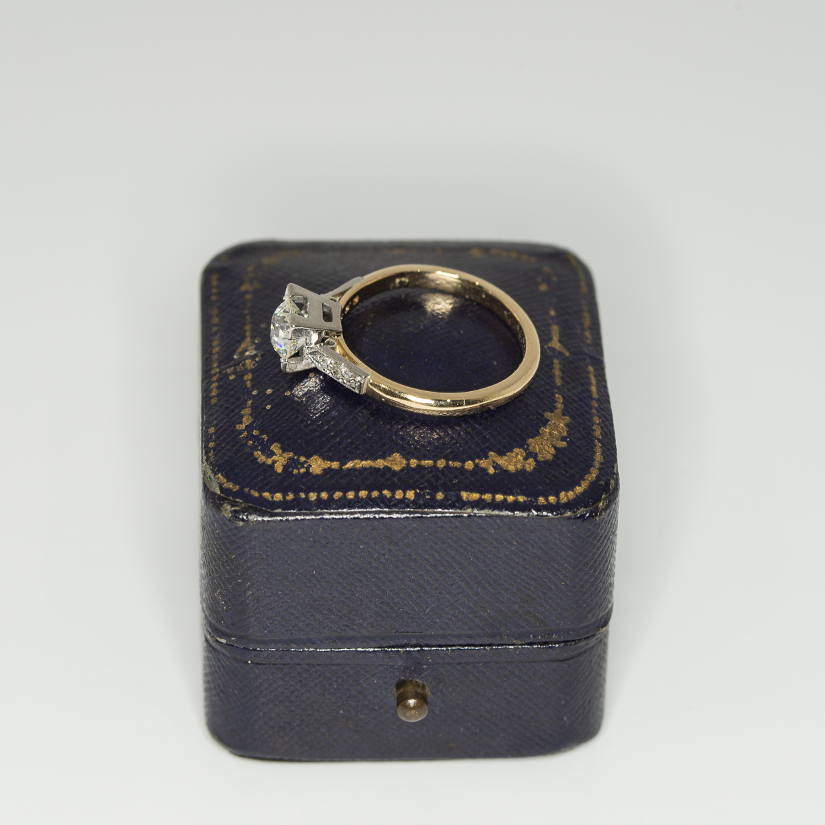 Mid twentieth century old european cut diamond ring - Side | Lisa Rothwell-Young