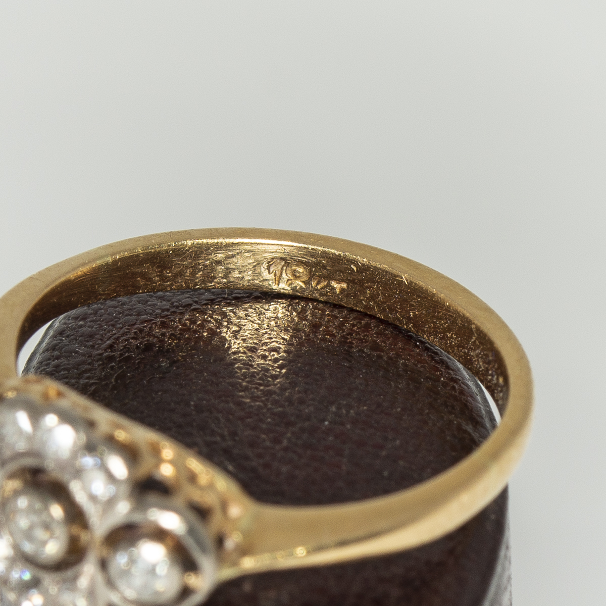 Navette shaped cluster ring set with old cut diamonds - Hallmark | Lisa Rothwell-Young