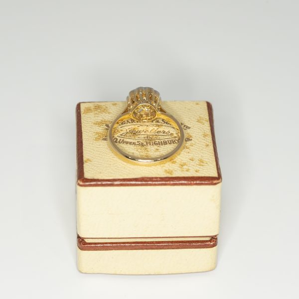 Old cut diamond cluster ring - Rear | Lisa Rothwell-Young