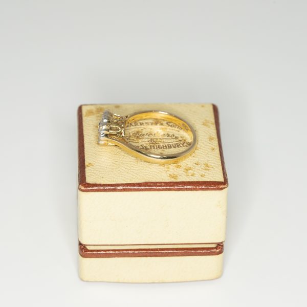 Old cut diamond cluster ring - Side | Lisa Rothwell-Young