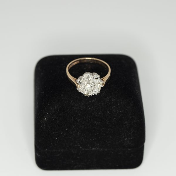 Vintage old cut diamond cluster ring - Front | Lisa Rothwell-Young
