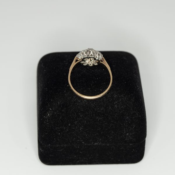 Vintage old cut diamond cluster ring - Rear | Lisa Rothwell-Young