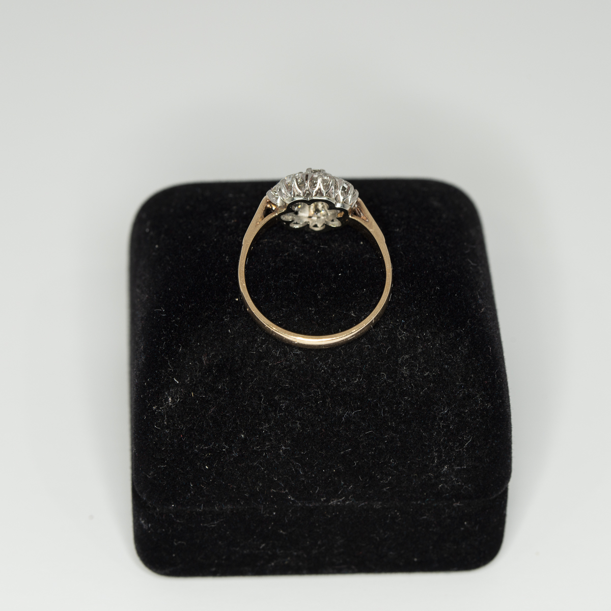 Vintage old cut diamond cluster ring - Rear | Lisa Rothwell-Young