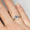 Deco Style Sapphire and Diamond cluster ring - On hand | Lisa Rothwell-Young