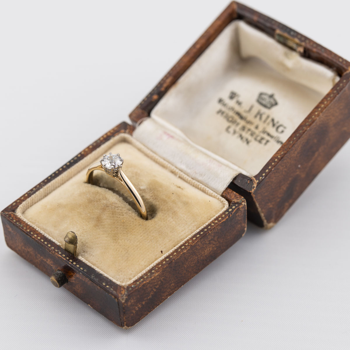 0_31ct Old Mine Cut Diamond Solitaire Ring | Lisa Rothwell-Young