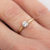 0_31ct Old Mine Cut Diamond Solitaire Ring - On Hand | Lisa Rothwell-Young