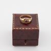 18ct gold and Ruby Swirl Ring front view |Lisa Rothwell-Young