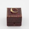 18ct gold and Ruby Swirl Ring side view |Lisa Rothwell-Young