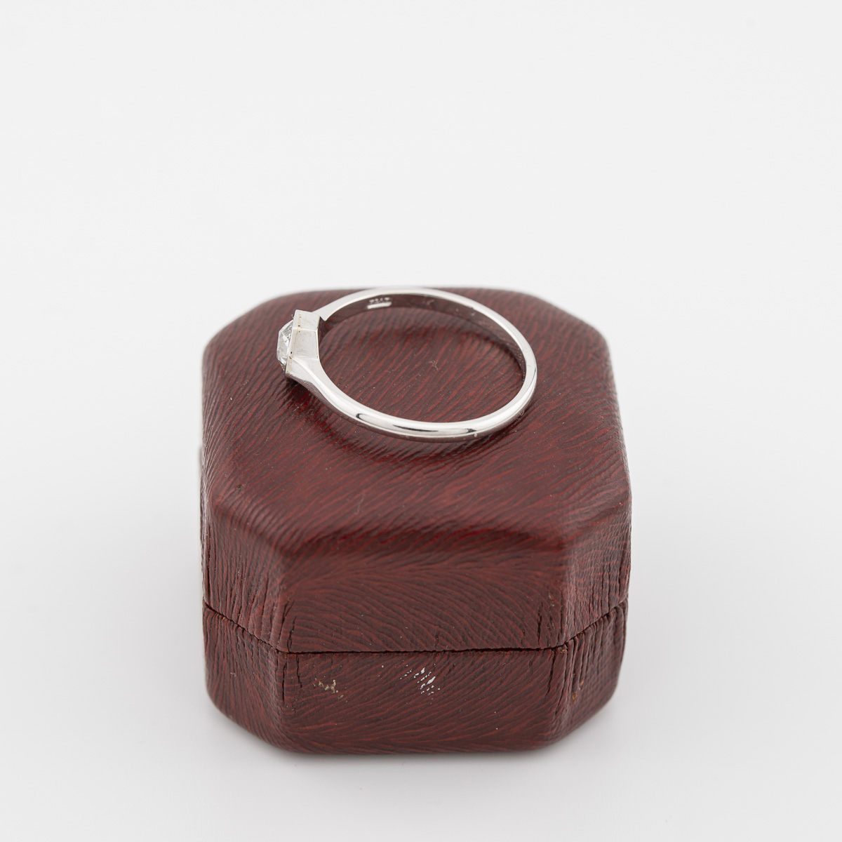 Octagonal Old Mine Cut DIamond Ring - Side | Lisa Rothwell-Young