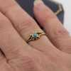 Victorian 18ct gold and turquoise ring, worn|Lisa Rothwell-Young